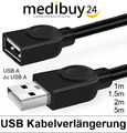 USB Verlängerungskabel USB 2.0 USB 3.0 Kabel USB A zu A Buchse Verlängerung 1-5m