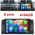 4+64G Android 12 Für BMW E38 5er E39 X5 E53 9'' Carplay Autoradio Navi DSP IPS