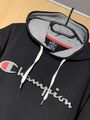 Champion Kapuzen Sweatshirt Herren Gr. L dunkelblau