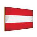 Holzschild 30x20cm Flagge Österreich Flag Austria Vintage Deko Geschenk