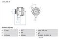 Lichtmaschine Generator Lima BOSCH 0 986 040 180 +68.84€ Pfand für VARIO MODELL