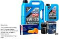 BOSCH Inspektionspaket 6 L Liqui Moly Longtime High Tech 5W-30 für VW Kaefer