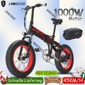 LANKELEISI X2000 PLUS 20 Zoll Elektrofahrrad 1000W E-bike 45km/h Fahrrad Pedelec