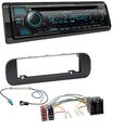 Kenwood Bluetooth USB CD MP3 DAB Autoradio für Fiat Panda (ab 2012) - schwarz