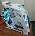 weiss Glasseite Gaming Pc Gehäuse USB 3.0 M-ATX mini-ITX Tower + 6 RGB led 