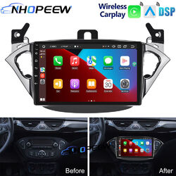 9" Android 12 Autoradio GPS NAVI Carplay Für Opel Corsa 2015-2019 Adam 2013-2016