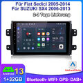 Für SUZUKI SX4 Fiat Sedici 1+32G Android 13 Autoradio GPS NAVI WIFI BT USB DAB+