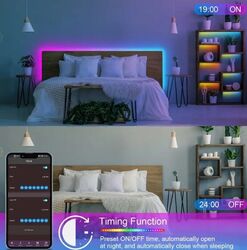 LED Stripe RGB 5m TV Backlight Leiste Streifen 5050 USB 5V Licht Band APP