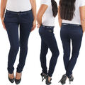 Damen Chino Skinny Röhrenjeans mit Gürtel Business Slimfit Classic Jeans Hose