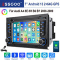 Für Audi A4 8E 8H B6 B7 2000-2009 Carplay Android13 Autoradio GPS NAV BT SWC 64G