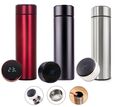 Edelstahl Thermos Trinkflasche Thermoflasche LED Temperaturanzeige 500ml Silber