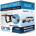 Für Mercedes M-Klasse 05-11 ORIS Anhängerkupplung abnehmbar + 7polig E-Satz neu