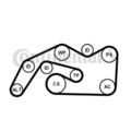 Continental Ctam 6PK2490K1 Keilrippenriemensatz für Audi A4 A6 A6 Allroad A8 Q7