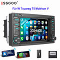 64G Autoradio Carplay Für VW T5 Transporter Multivan Touareg GPS Android 14 DAB+