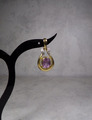 D35-33/ eleganter Anhänger Gelbgold 333 / 8 K  Amethyst und Zirkon mit Clip