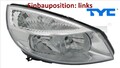 TYC 20-0368-05-2 Hauptscheinwerfer links Scheinwerfer Frontscheinwerfer 