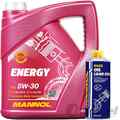 5L MANNOL ENERGY MOTORÖL SAE 5W30+250ML OIL LEAK-STOP ADDITIVE für VW502/505.00