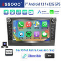 Für Corsa C D Astra H Zafira B DAB+ 32G Android 13 Autoradio Carplay GPS Nav Kam