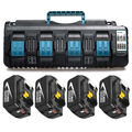 18V 5AH 4X BL1850B Makita Akku +14,4V-18V Ladegerät DC18SF 4-Port BL1860B LXT400