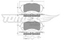 TOMEX Brakes Bremsbelagsatz Scheibenbremse TX 18-38 für PEUGEOT OPEL COMBO K9 O5