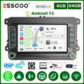 DAB+ 7" Android Autoradio Carplay GPS Navi Für VW Golf 5 6 Polo 6R Touran Tiguan