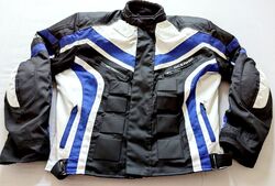 Mens OCEANIC Textile Motorcycle Jacket Waterproof Size 3XL ARMOURED 