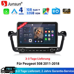 10.1 DAB+ Für Peugeot 508 2011-2018 Android13 Autoradio GPS Navi BT WIFI DSP SWC