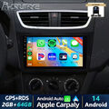 64G Android 14 CarPlay Autoradio BT Navi AHD Kam Für Suzuki Swift 4 IV 2010-2016