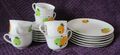 18 Stück Vintage Retro Seltmann Weiden Teetasse Untertasse Beilage Set Obst 