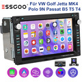 2+64G Android 13 Autoradio CarPlay GPS Navi DVR Kam Für VW Polo 9N Golf 4 Passat