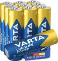 VARTA Longlife Power Batterien AAA AA Micro Mignon 1,5 V im Blister + MHD 2034