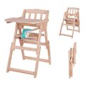 Hochstuhl Babystuhl Kinderhochstuhl Holz Klappbar Höheverstellbar mit Tisch Gurt