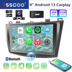 Autoradio DAB+ Carplay Android 13 2+32G GPS SAT NAV Kam Für Mazda 3 BL 2010-2013