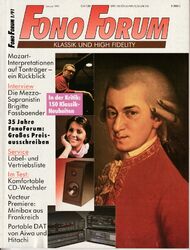Fono Forum 1/1991 Mozart / Brigitte Fassbaender / DAT portable / CD_Wechsler