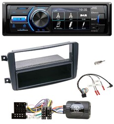 JVC Bluetooth Lenkrad USB DAB Autoradio für Mercedes C W203 2000-2004 Lenkradste
