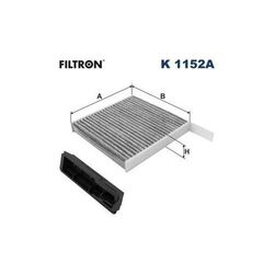 1x Filter, Innenraumluft FILTRON K 1152A passend für RENAULT