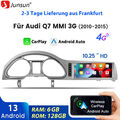 10.25”Android 13 Autoradio Carplay Für Audi Q7 MMI 3G 10-2015 GPS Navi BT 6+128G