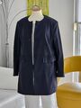 LUISA CERANO Übergangs Jacke Trenchcoat Gr. 42 Marine Blau