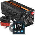 EDECOA Wechselrichter Reiner Sinus 2000W 12V 220V 230V WR LCD ET-RC ECO V3.0