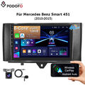 8+128GB 8Kern Autoradio Für Smart 451 2011-2015 GPS NAVI Carplay Android 13 +Kam