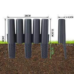 2,8m / 5.6m /8,4m Rasenkante Palisade Beetumrandung Beeteinfassung Garden Border