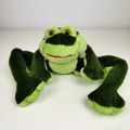 Förster Stofftier Frosch Plüschtier Kuscheltier dunkelgrün hellgrün 38cm lang