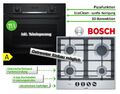 Bosch Backofen SET Gasherd Herdset Autark  3D Heißluft+ GAS Kochfeld Edelstahl