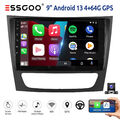 4+64G Android 13 Autoradio 9" Carplay Für Benz E-Klasse CLS W211 W219 GPS KAM FM