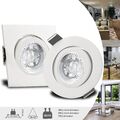 LED Einbau Strahler 230V Set Spot GU10 Einbauleuchten 4W 6W 7W dimmbar Weiß BIAN