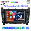 7" Für Benz C-Klasse W203 CLK W209 Autoradio 2+64G Android 13 Carplay GPS RDS BT