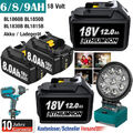 Für Makita Akku 18V 5Ah 6Ah 8Ah 12Ah BL1860B BL1850B BL1840 BL1830B Arbeitslampe