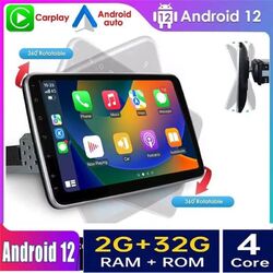 10.1 Zoll Android 12 Autoradio 1 DIN GPS NAVI DAB+ Bluetooth USB WiFi Abnehmbar