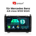 4+64G Carplay Android 13 Autoradio Navi GPS DSP für Mercedes BENZ A/B W169 W245