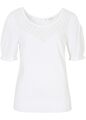 Sommerlicher Pullover mit Ajour-Muster Gr. 36/38 Weiß Damen Strick-Pulli Neu